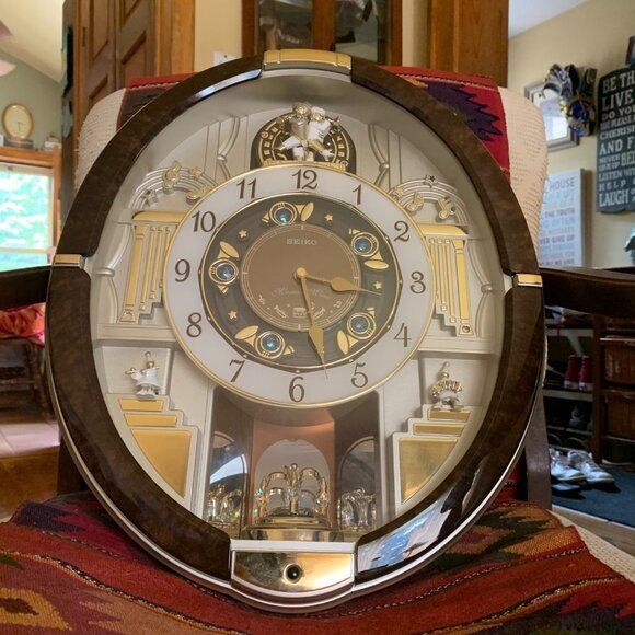 EXTREMELY RARE Seiko Melodies In Motion Moving Clock - Picture 5 of 6
